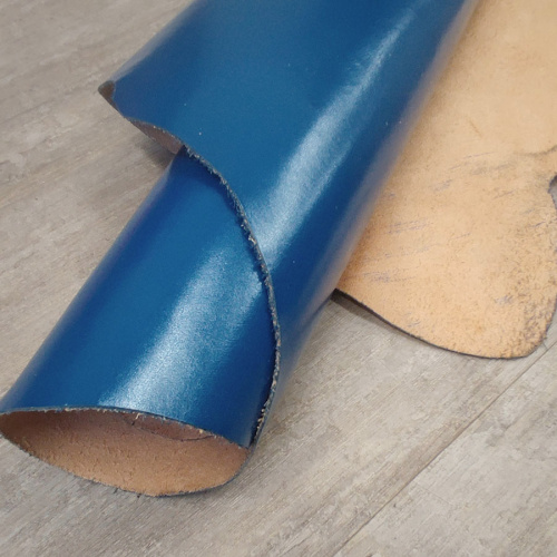 Кожа раст. дуб. Аванкорпо Azzurro 1,3-1,5 мм Синий фото 4