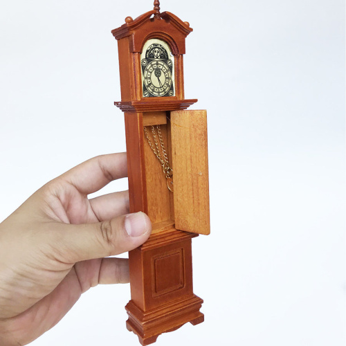 Часы напольные для кукольного домика Миниатюра 1:12 фото 2