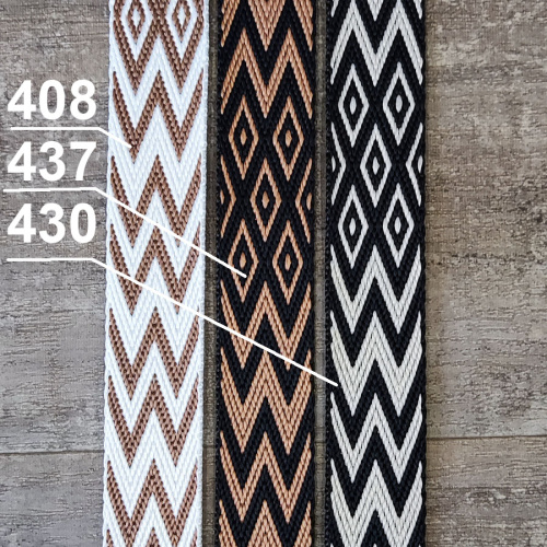 Лента ременная стропа 25 мм жаккард W-зигзаг фото 4