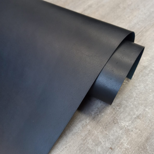 Кожа теленок 1,0 мм раст. дубл. Беби Буффало черный фото 4