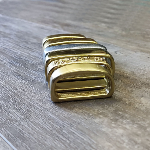 Уценка! Шлевка для ремня 30-40 мм Латунь фото 2