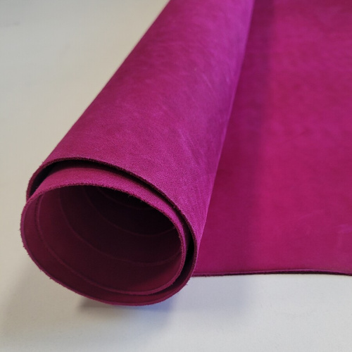 Кожа Юфть 2,1-2,6 мм комб. дубл. Фуксия Белоруссия фото 4