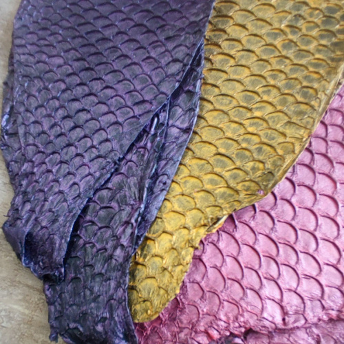 Кожа рыбы Карп Перламутр фото 11