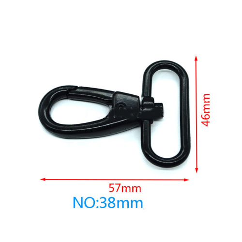 Карабин металлический 38 мм черный A38  KM-arm A38 - фото товара фото 2