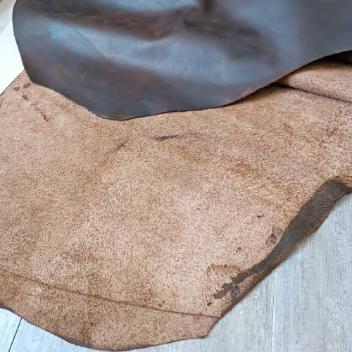 Кожа Крейзи Хорс 1,2-1,4 мм Винтаж фото 4