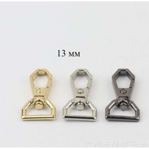 Карабин металлический шестиугольный 13-20 мм фото 6