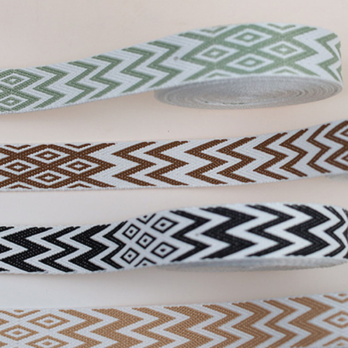 Лента ременная стропа 25 мм жаккард W-зигзаг фото 4