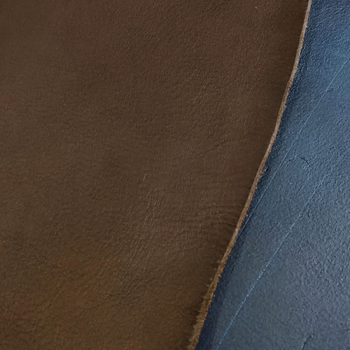 Кожа Чепрак 2,8-3,0 мм раст. дубл. Коричневый Италия фото 5