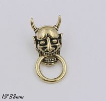 Кончо для кожаных изделий 15 мм Дэв с кольцом Латунь арт.4542/36  - купить для кожевенного хобби