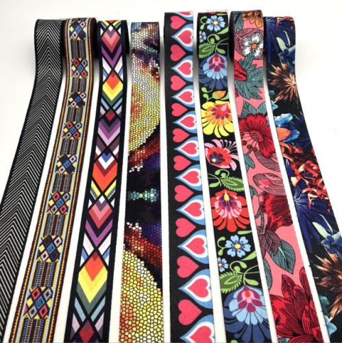 Лента ременная стропа 38 мм Яркие ромбы  LH0128br - фото товара фото 3