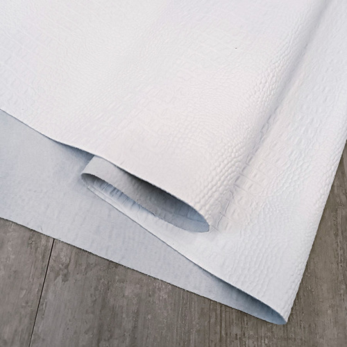 Кожа Кайман 1,2-1,6 мм Белый матовый фото 5