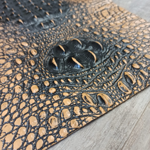 Кожа Крс в формате 35,5*25,5 см с тиснением под крокодила фото 4