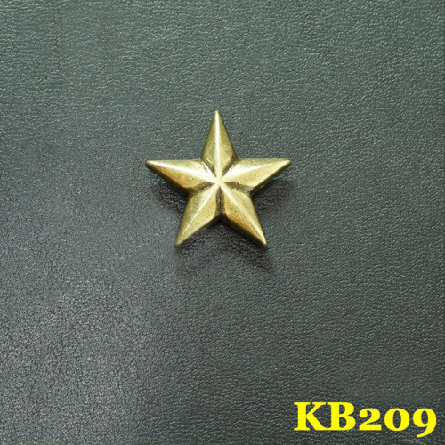 Кончо для кожаных изделий 20 мм Звезда Латунь KB209 фото 2