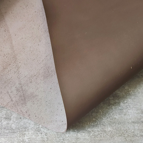 Кожа теленок 1,1-1,2 мм хром. дубл. Светло-коричневый фото 4