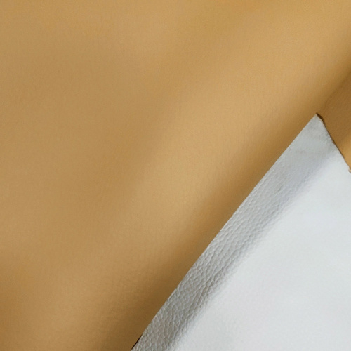 Кожа Флотер двухсторонний 1,8-2,0 Бежевый/Молочный Италия фото 4