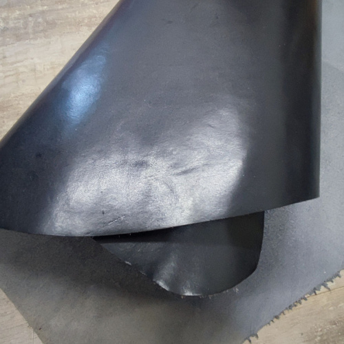 Кожа КРС 1,4 мм растит. дубл. Черный Италия фото 5