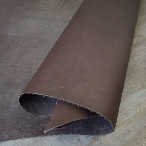 Кожа КРС 1,3-1,5 мм с покр. Коричневый Италия фото 5