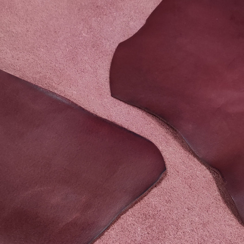 Кожа Пола 1,2 мм растит. дубл. PONTE WAX Рубиновый фото 3