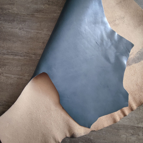 Кожа Пола 1,3 мм растит. дубл. Серый Италия фото 3