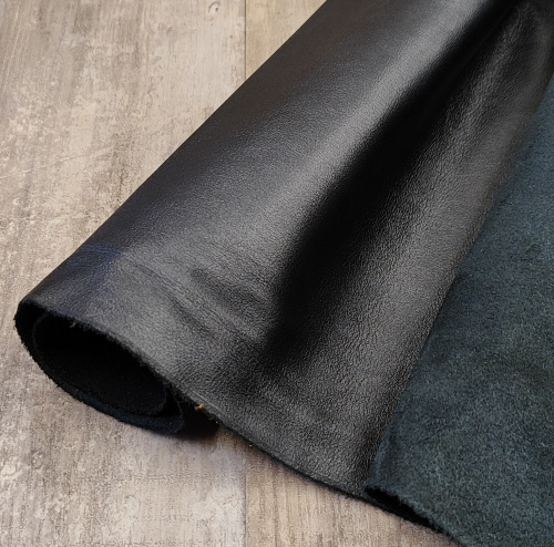 Кожа КРС 1,2-1,4 мм Галантерейная Черный фото 2