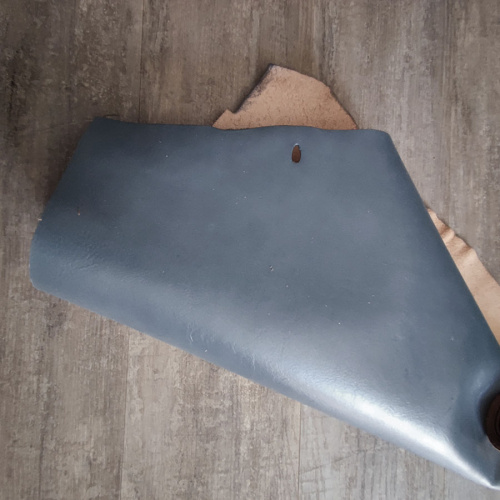 Кожа Пола 1,3 мм растит. дубл. Серый Италия фото 2