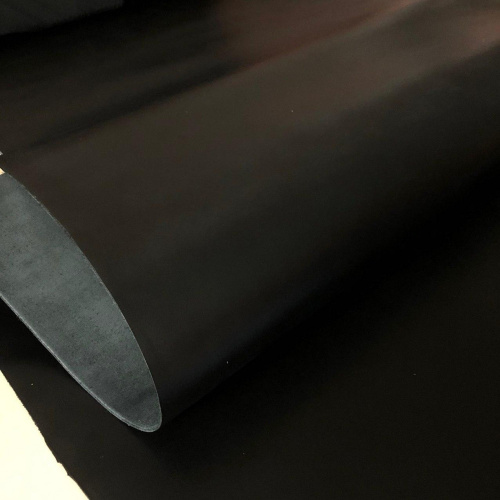 Кожа ШСК 2,1 мм пылевидная с покр. Черный фото 2
