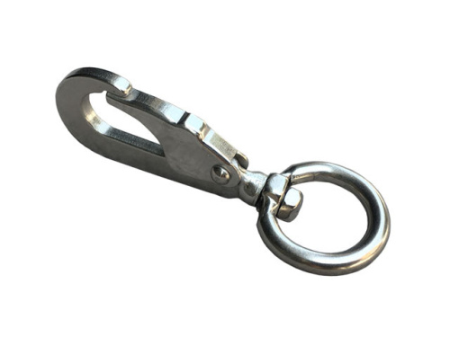 Карабин для поводка 9-21 мм поворотный Сталь фото 3