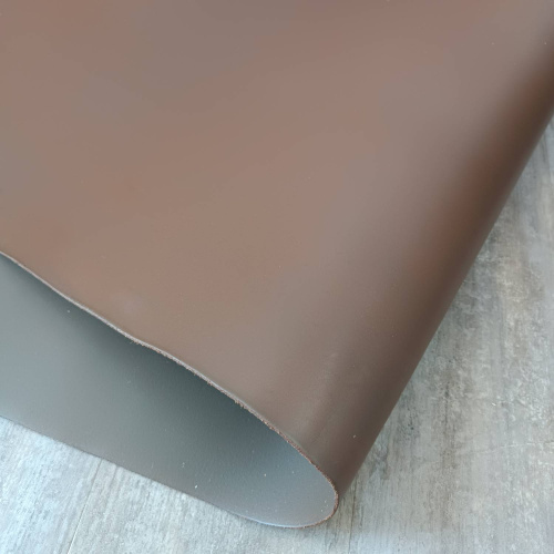 Кожа чепрак 2,2 мм раст. дубл. Коричневая Conceria Италия  фото 3