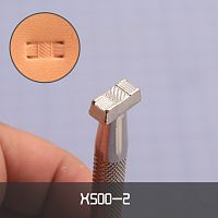 Штамп для тиснения по коже X500-2 AG  - купить для кожевенного хобби
