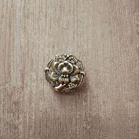 Кончо для кожаных изделий 25 мм Пион Латунь YZ-0115  - купить для кожевенного хобби