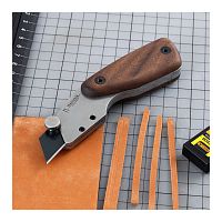 Нож для кожи профессиональный со сменным лезвием Nattools