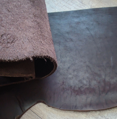 Кожа Пола краст 4,0-4,2 мм Шелл Коричневый фото 5