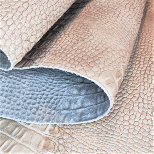 Кожа Кайман 1,2-1,6 мм Бежевый фото 2