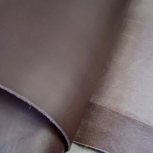 Кожа плечи 1,5 мм растит. дубл. Шоколад Италия фото 2