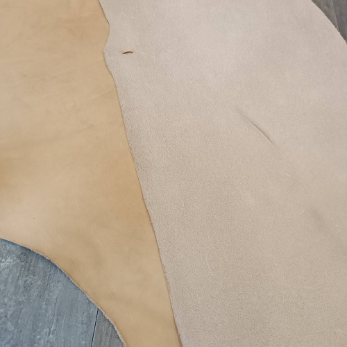 Кожа Пола 1,6-1,8 мм растит. дубл. Натуральный Италия фото 4