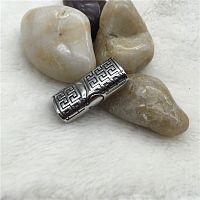 Замок 11х5 для плоских браслетов Меандр Сталь  - купить для кожевенного хобби