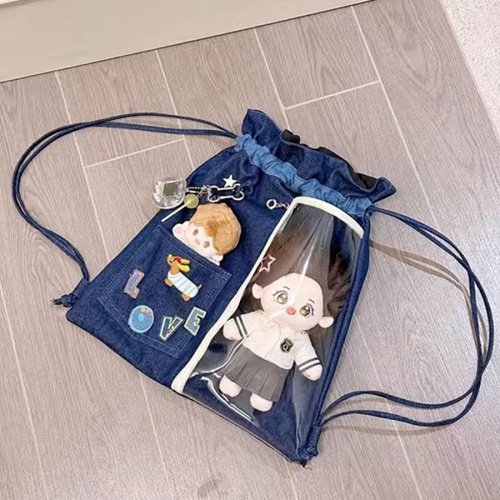 Шнур прошитый тканевый Джинс фото 5