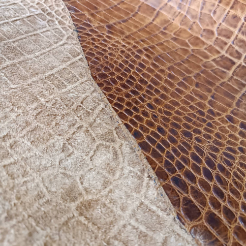 Кожа Кайман 1,0 мм Рыжий Турция фото 2