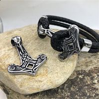 Застежка 7 мм для браслетов Якорь Сталь  - купить для кожевенного хобби