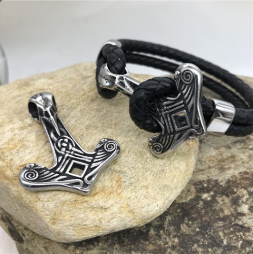 Застежка 7 мм для браслетов Якорь Сталь  BR-z47 - фото товара