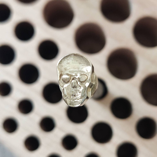 Штамп для тиснения по коже Череп нерж. сталь  YM_Scull - фото товара фото 3