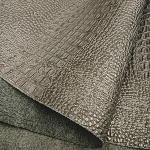 Кожа Кайман 1,2-1,4 мм Чёрный фото 3