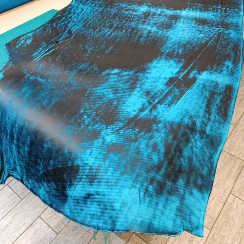 Кожа КРС Шарк 1,8-2,0 мм Бирюзовая фото 11