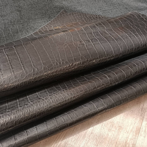 Кожа Кайман 1,1 мм Черный Турция фото 6