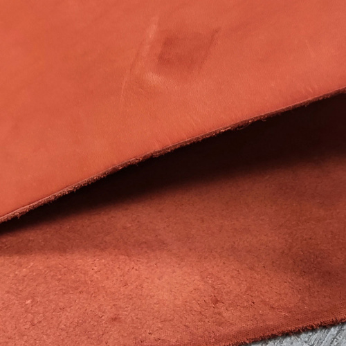 Кожа Вороток краст 3,6-4,0 мм Оранжевый фото 2