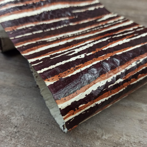 Кожа Питона 0,5 мм Полоски  P-IT-krok-10 - фото товара фото 2