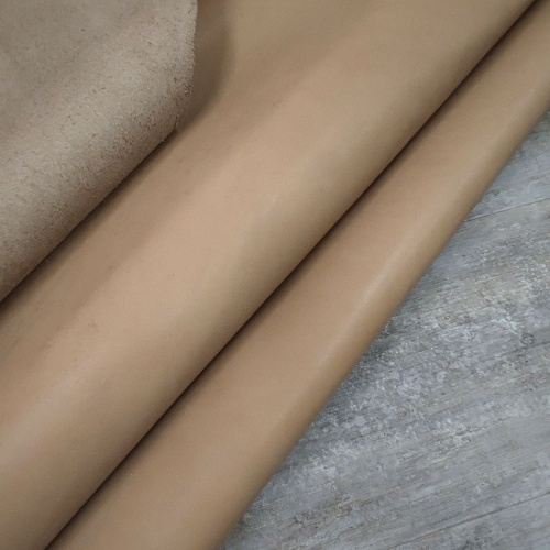 Кожа Краст 1,3-1,5 мм Бежево-коричневый фото 3