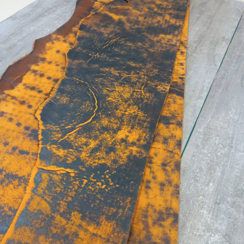 Кожа Пола краст 4,0-4,2 мм Шарк Оранжевый фото 2