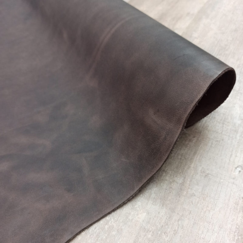 Кожа Крейзи Хорс 1,3-1,5 мм Горький шоколад фото 4