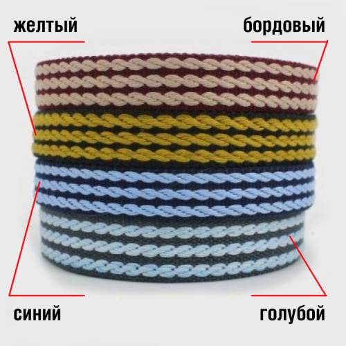 Лента ременная 25 мм толщ. 3 мм Веревка фото 3